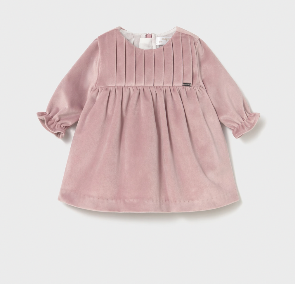 Petal Pink Velour Dress