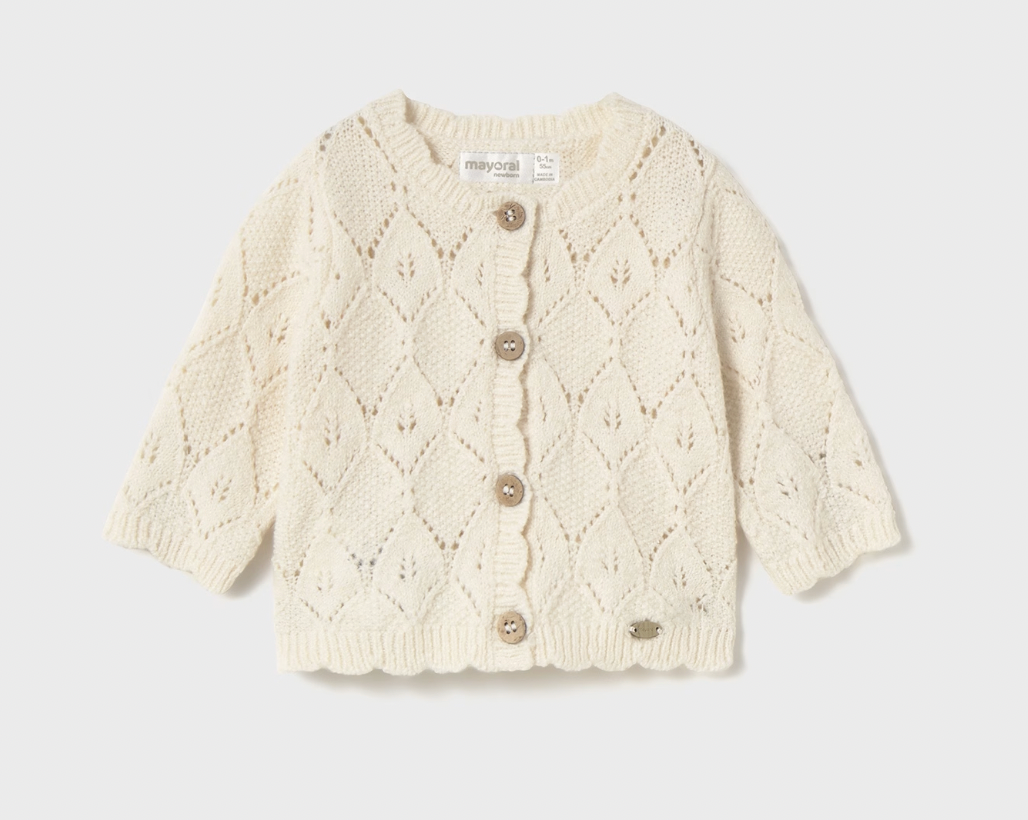 Off White Knit Cardigan
