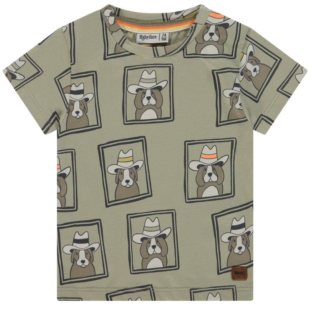 Sage Cowboy Dog Tee