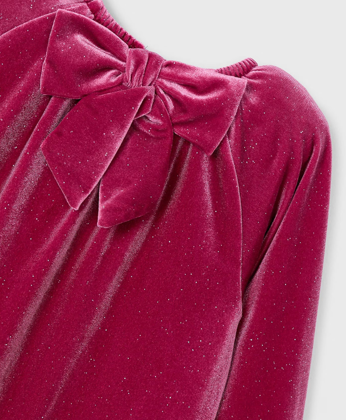 Magenta Sparkle Velour Dress