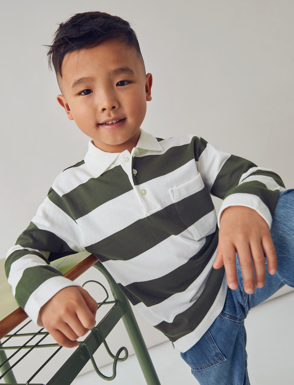 Olive Green Rugby Shirt