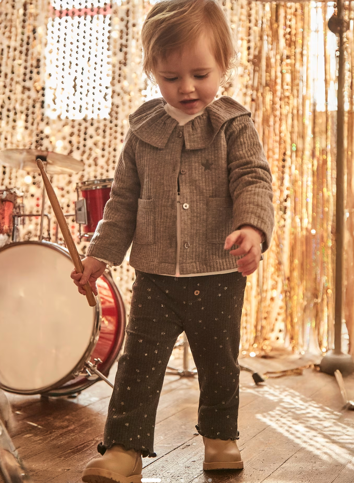 SIlver Star Ribbed Pants