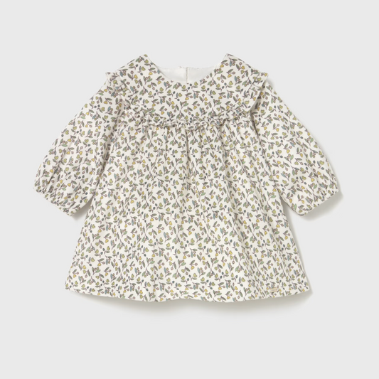 Floral dress on a light gray background