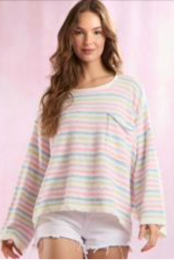Pastel Stripe Top