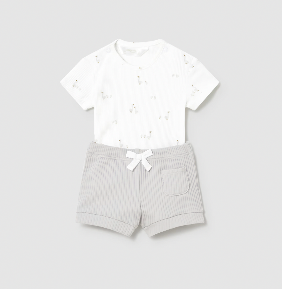 Grey Goose Print Set baby outfit by Mayoral