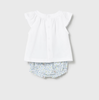 Blue Floral 2pc Set shown from another angle