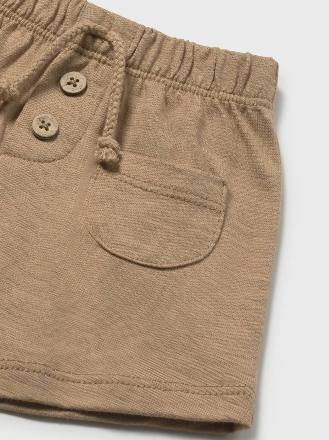 Brown Soft Pull-On Shorts