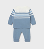 Blue Stripe Knit Set