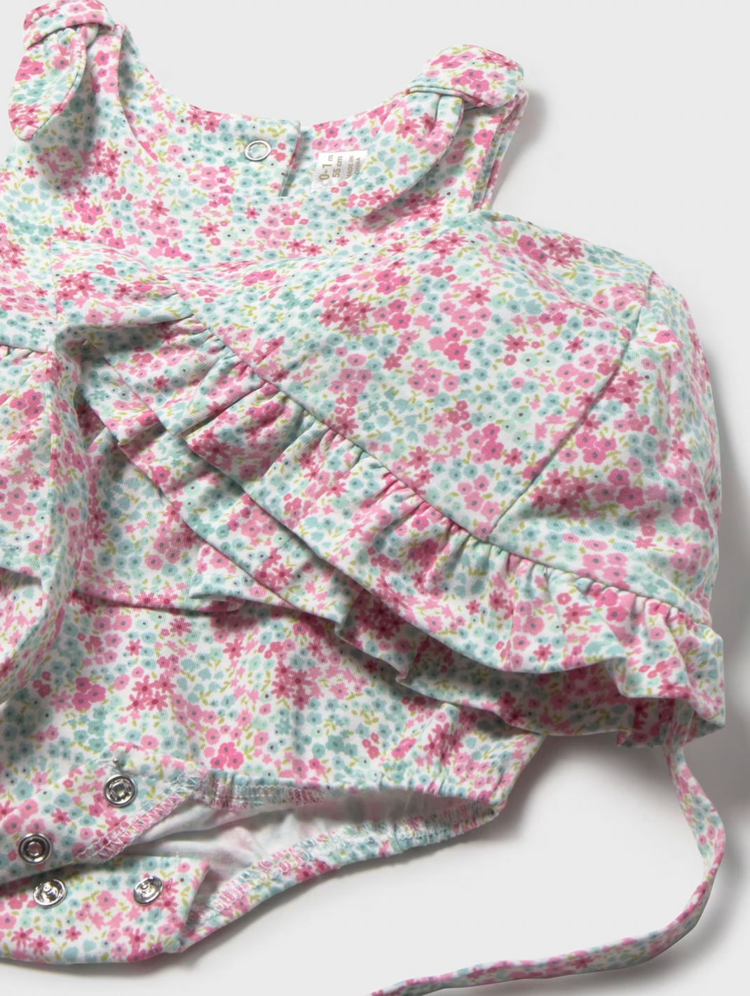 Mint Floral Bubble with Hat
