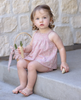 Mauve Daisy Smocked Set