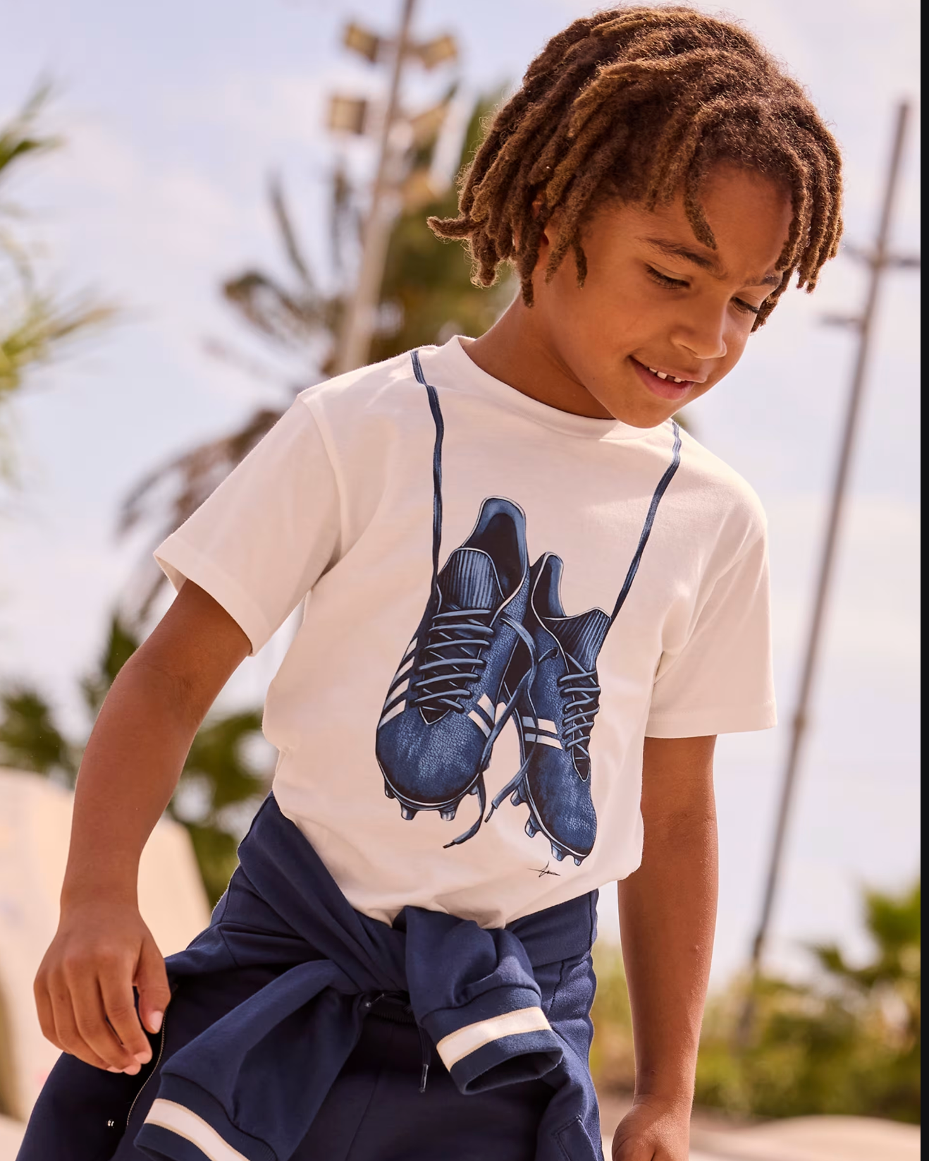 Cream Soccer Cleats Tee