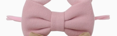 Blush Felt Bow Baby Headband