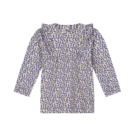 Blueberries Ruffle Dress
