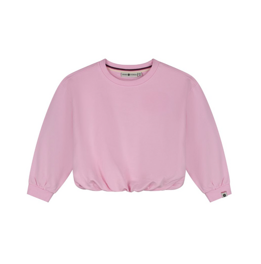 Pink Gathered Sweatshirt