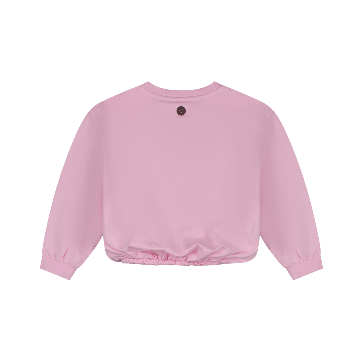 Pink Gathered Sweatshirt