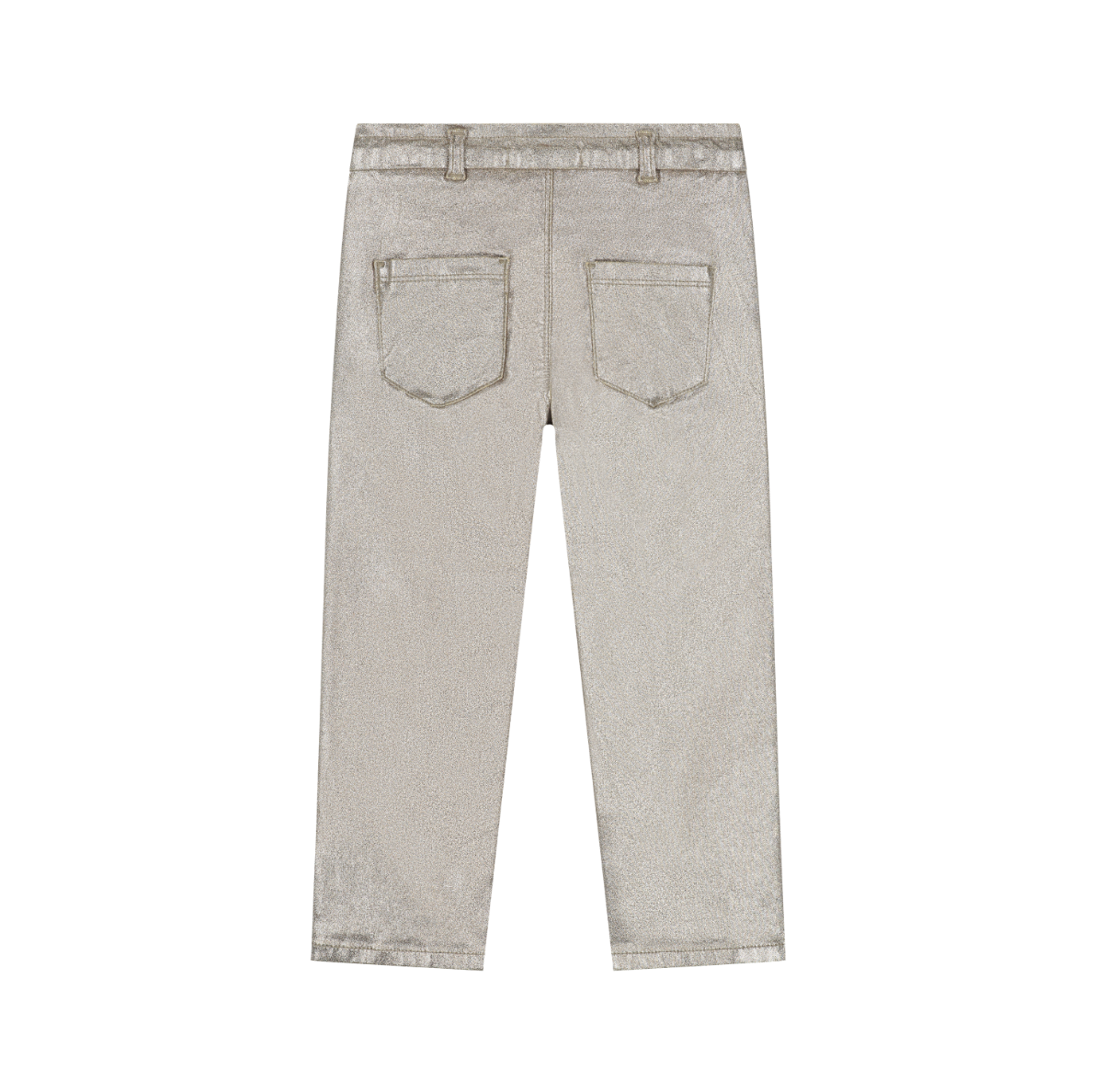 Gold Paperbag Metallic Pants