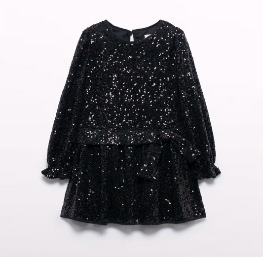 Black Sequin Dress