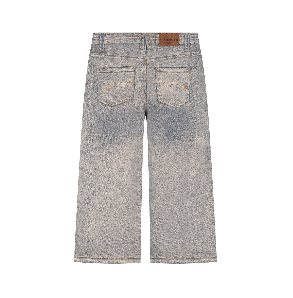 Rose Gold Wide Leg Jeans