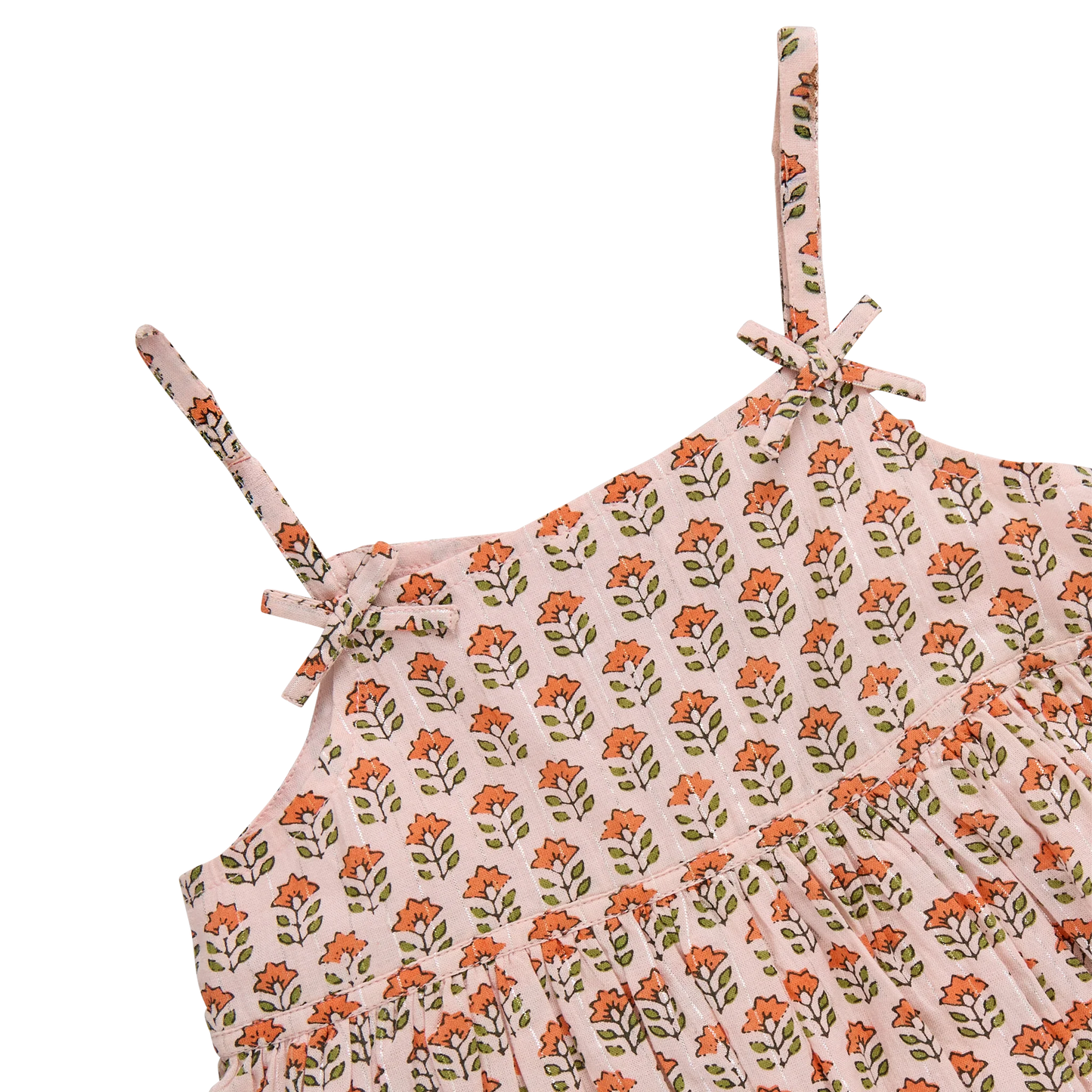 Pink Prairie Block Tia Dress Set