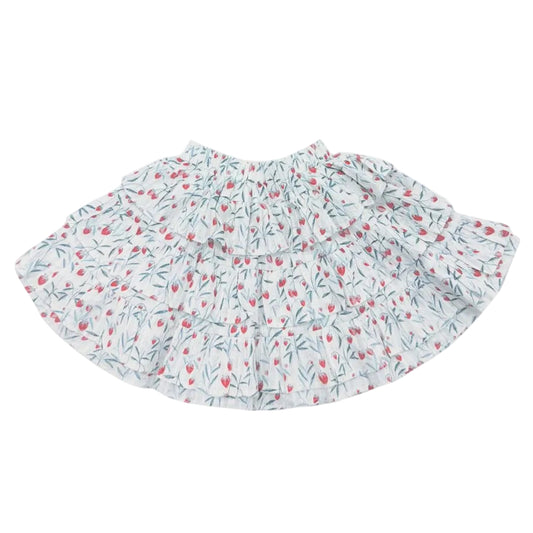 Floral patterned skirt on a white background