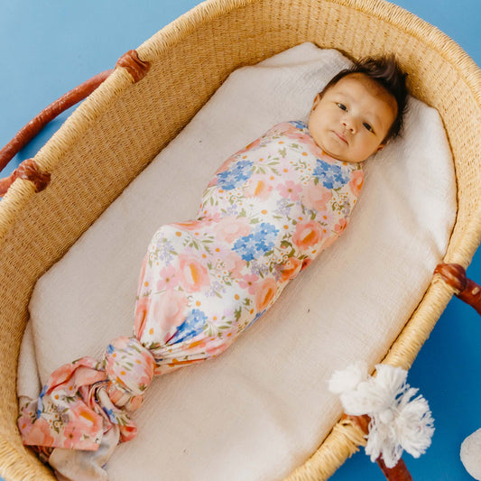 Penelope Bamboo Swaddle by Copper Pearl, Chip colorway