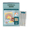 Calming dot-by-letter activity pad with botanical scenes