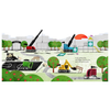 Playful bedtime fun with trucks and raccoons