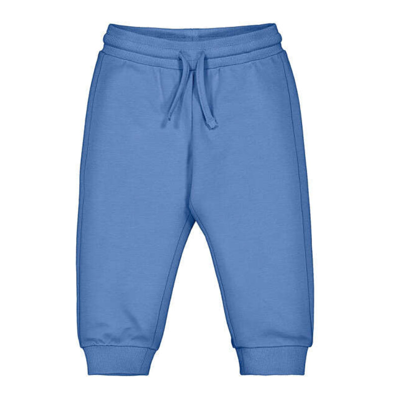 Brilliant Blue Sweatpants with drawstring waist for baby boys