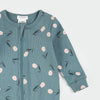 Tulips on Teal Zip Footie