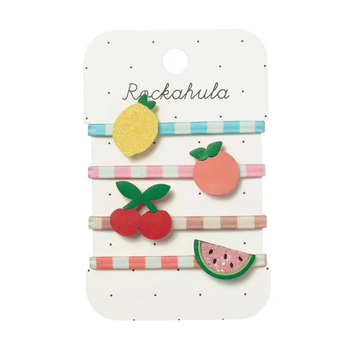 Hair elastics with fruit