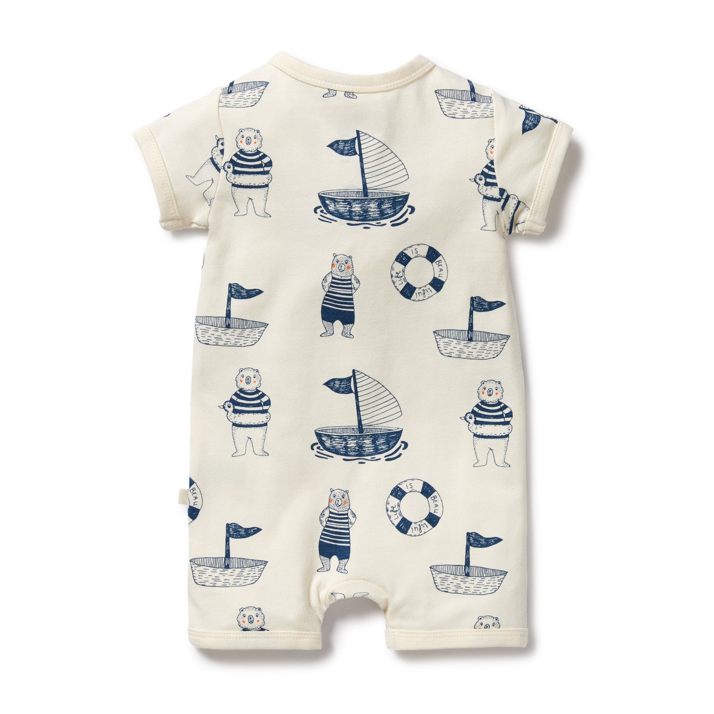 Nautical Bear Short Romper