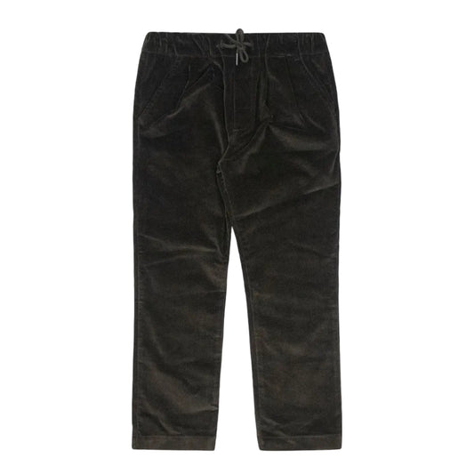 Boys grey corduroy pants with drawstring waist