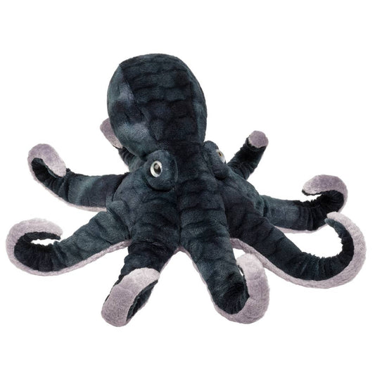 plush dark gray octopus