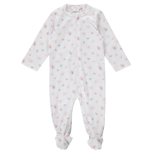 Butterfly Floral Footie
