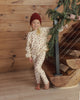 Ruby dots sweatshirt with balloon sleeves by Rylee and Cru