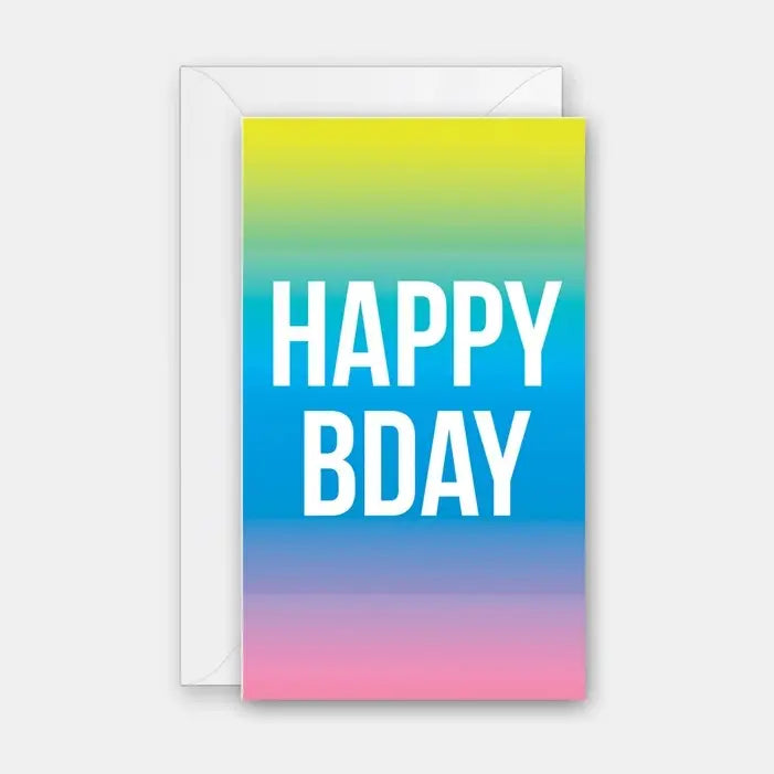 Gradient Birthday Mini Card