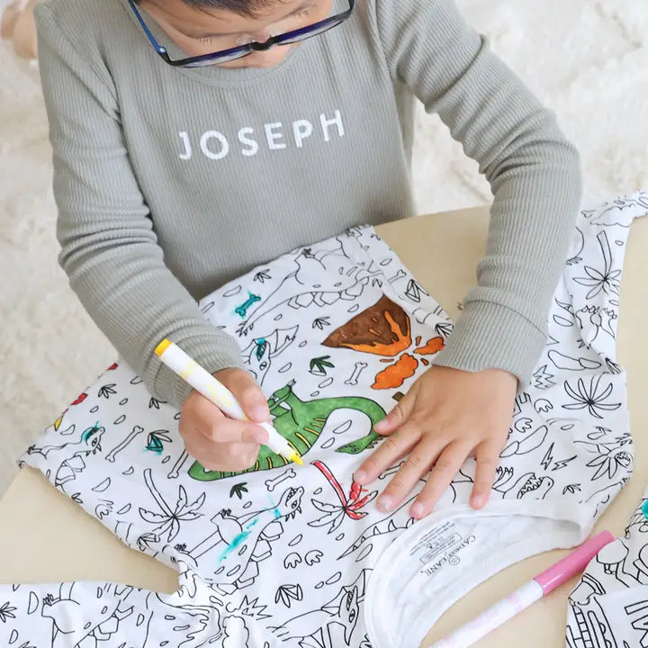 Dino Colorable Pajamas