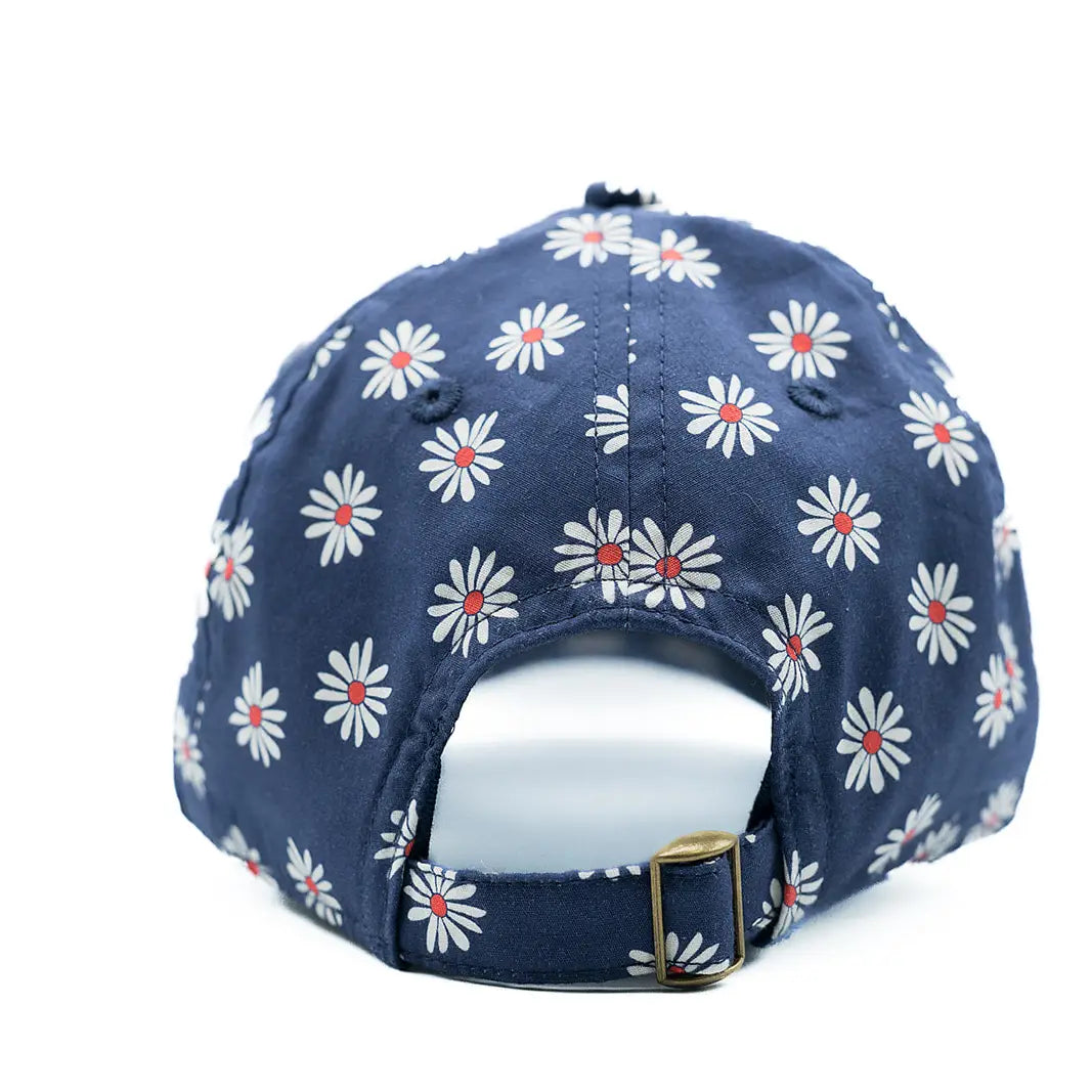 Navy Daisy Grammy Hat