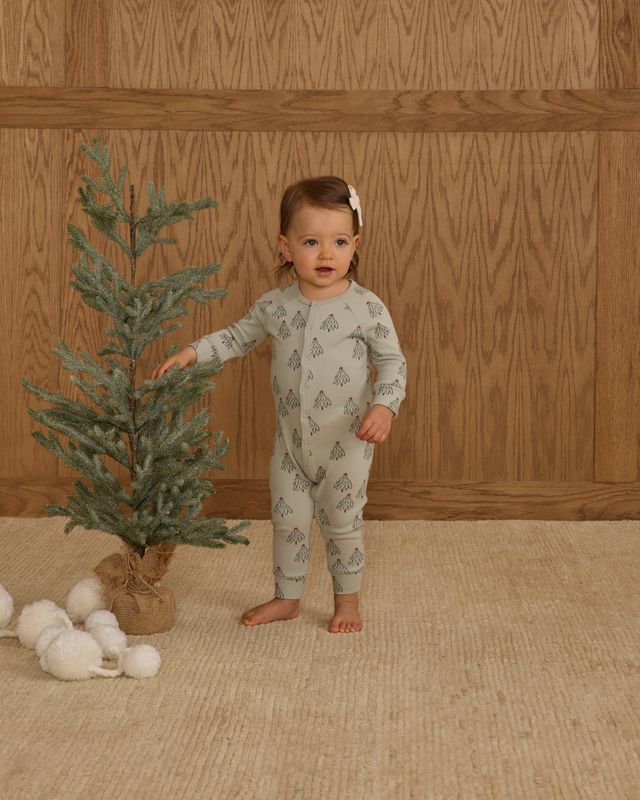 Trees with Red Star Romper