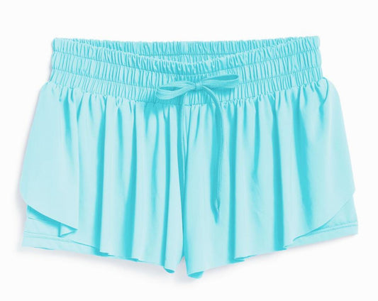 Aqua Fly Away Shorts 160 GIRLS APPAREL TWEEN 7-16 Suzette 7