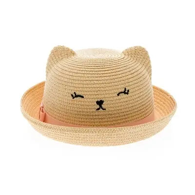 Baby Kitty Straw Hat Medium
