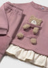 Orchid Teddy Bear Sweats Set
