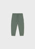 Green sweatpants on a white background