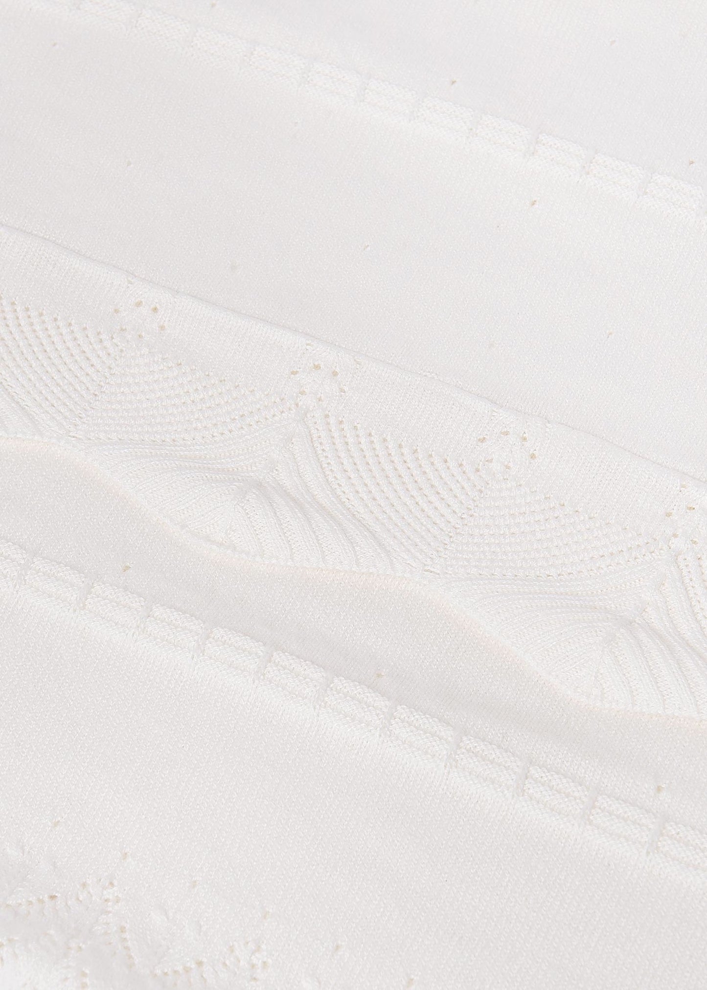 Cream Pointelle Receiving Blanket