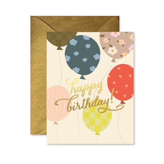 Balloon Release Birthday Card 193 GIFT PARENT Ginger P. Designs