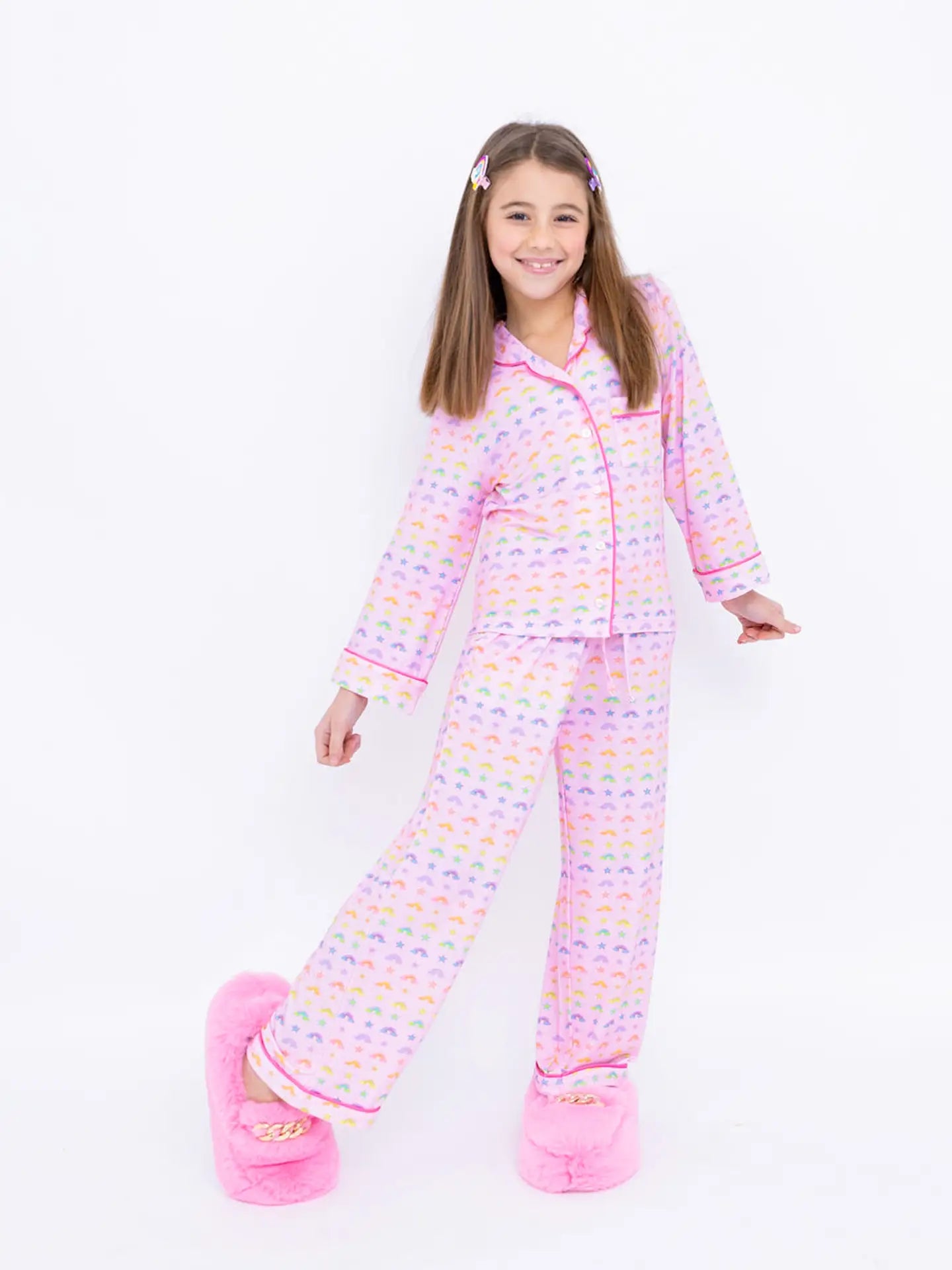 Rainbows and Stars Pajama Set