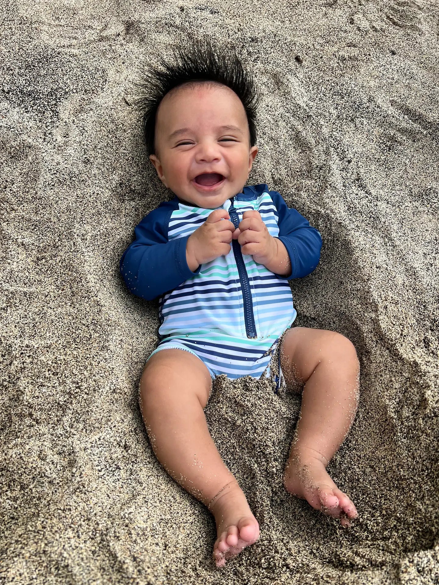 Coastal Stripes Rash Guard