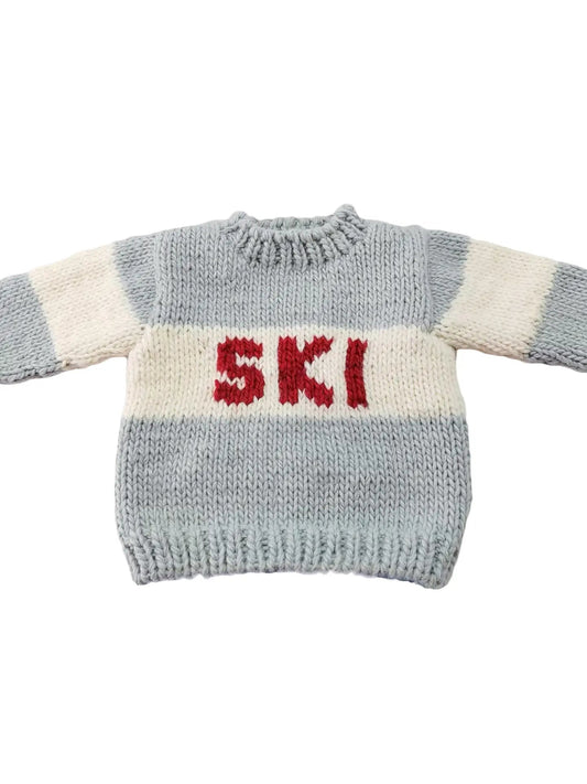 Bowie Grey Ski Sweater 130 BABY BOYS/NEUTRAL APPAREL The Blueberry Hill 6-12m