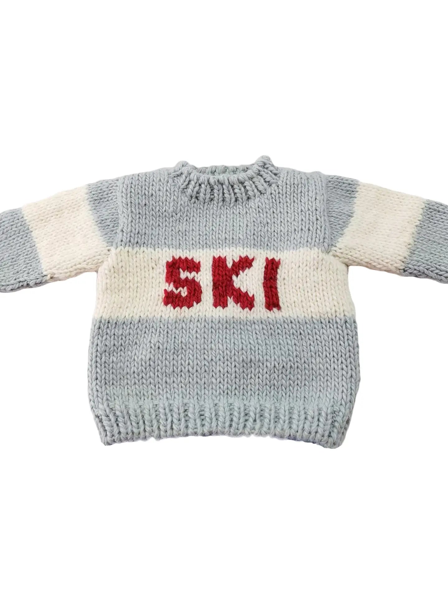 Bowie Grey Ski Sweater 130 BABY BOYS/NEUTRAL APPAREL The Blueberry Hill 6-12m
