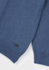 Heathered Steel Polo Sweater